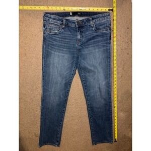 Kut from the Kloth Diana Skinny Jeans Medium Wash Blue KP142MA6 Size 8 T02-02
